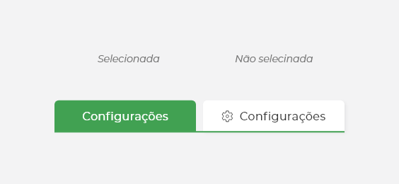 Aba selecionada