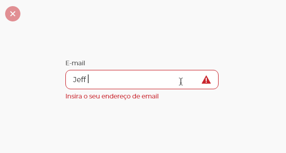 Erros ao digitar